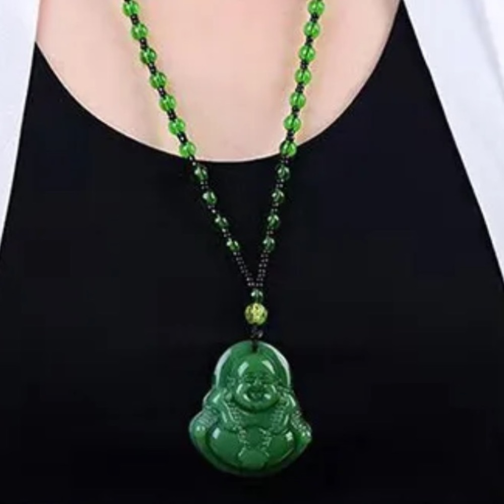 Jade Buddha necklace